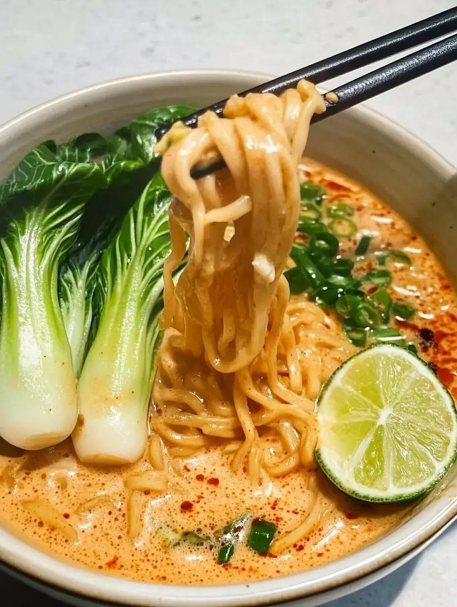Cremige Mie Nudeln
