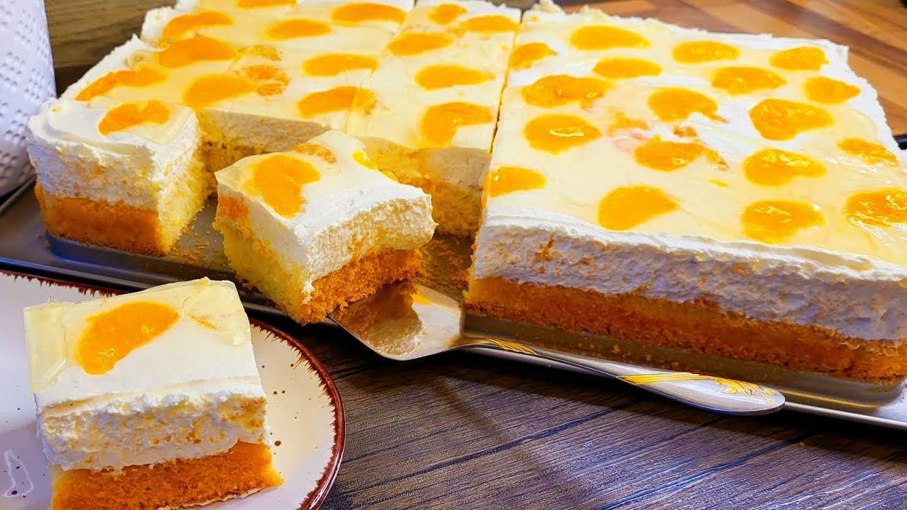 Klassischer Fanta Kuchen mit Mandarinen