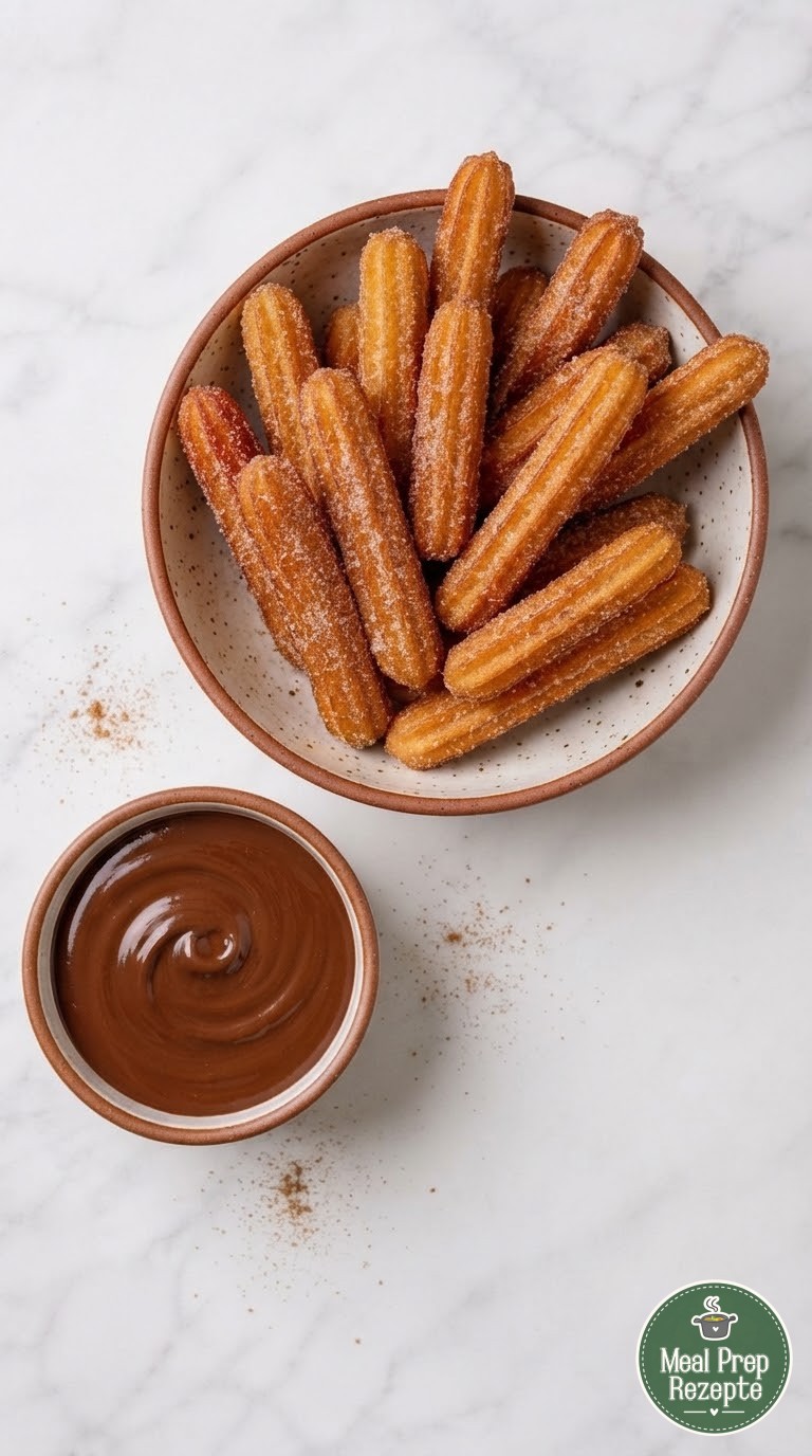 Knusprige Airfryer Churros mit Schoko