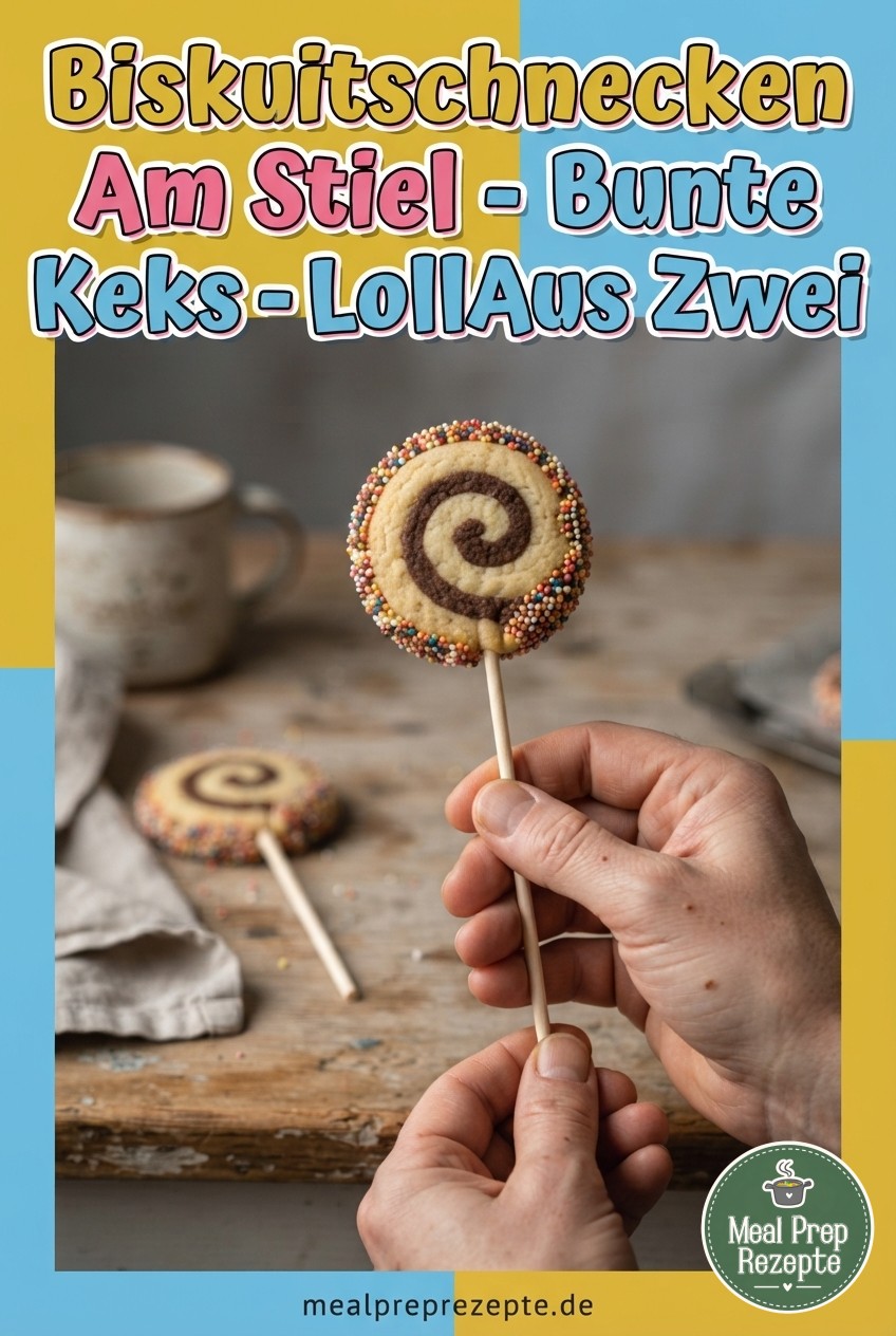 Biskuitschnecken Am Stiel - Bunte Keks - Lollis Aus Zwei