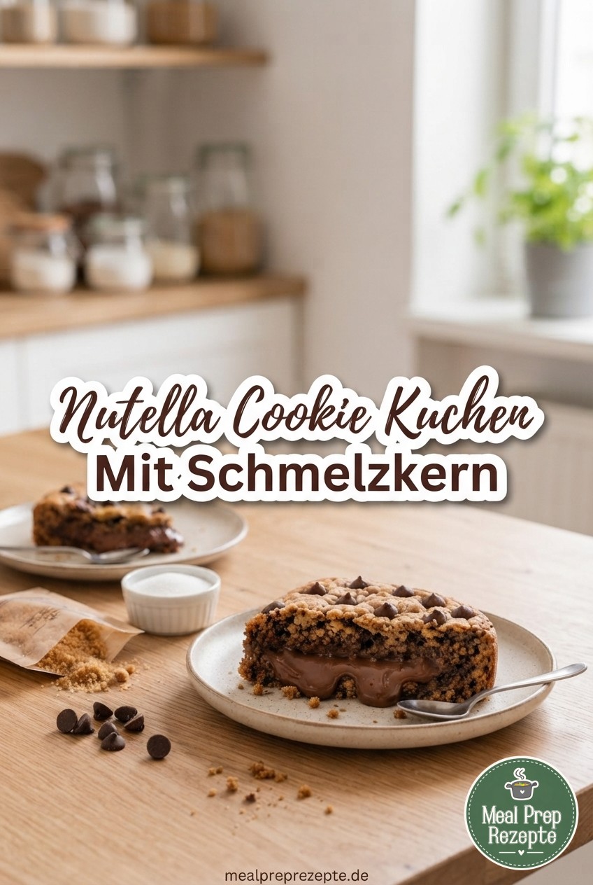 Nutella Cookie Kuchen Mit Schmelzkern