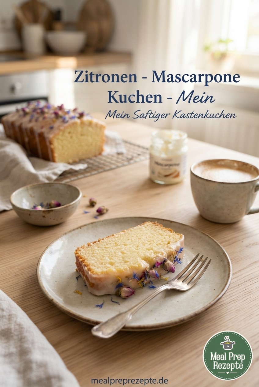 Zitronen - Mascarpone Kuchen - Mein Saftiger Kastenkuchen